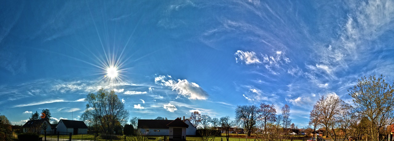 panorama nature clouds free photo