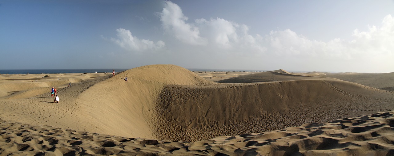 sand dunes gran canaria canary islands free photo