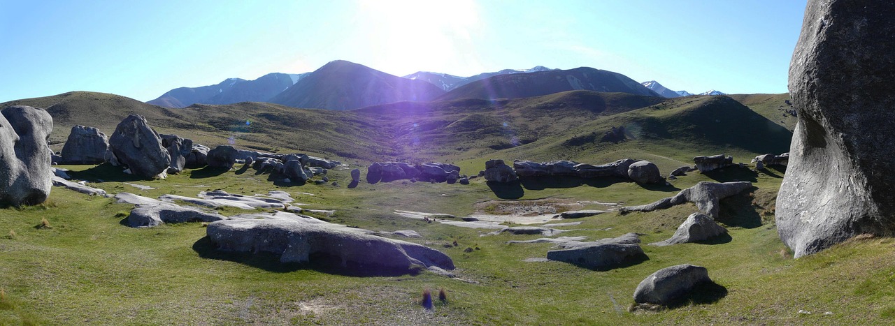 panorama sun new zealand free photo