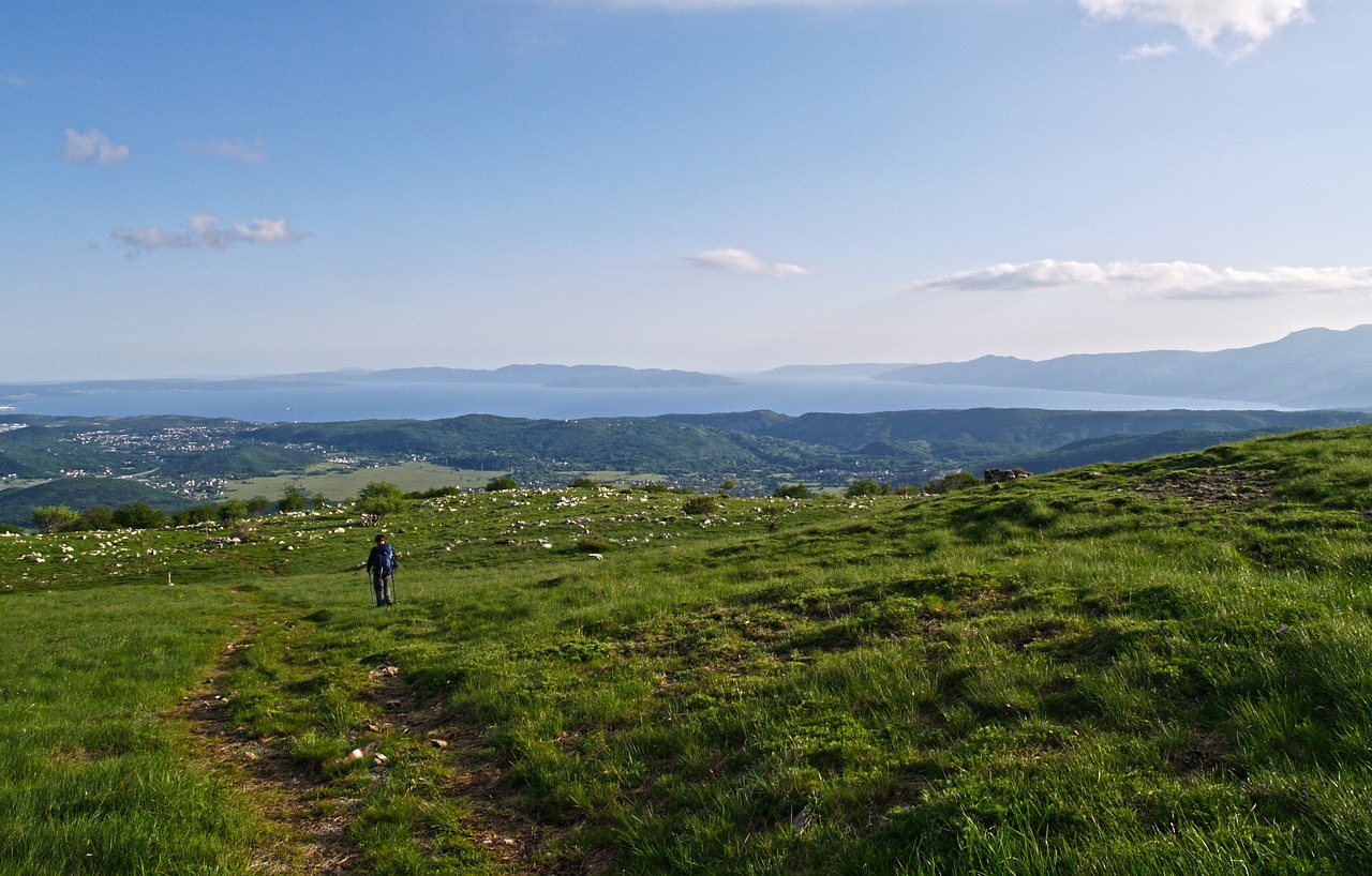 panorama hiker hiking free photo