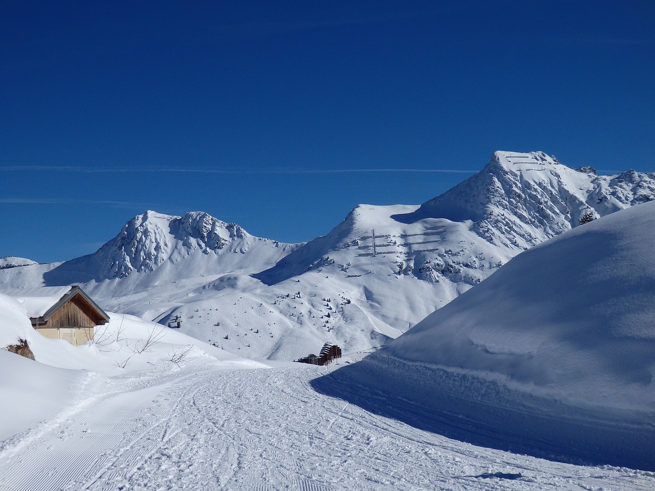 panorama alps winter free photo