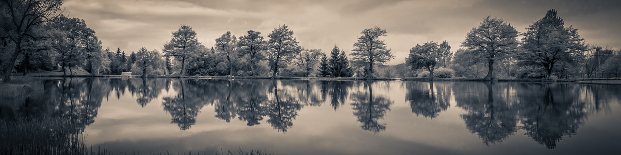 panorama landscape reflection free photo