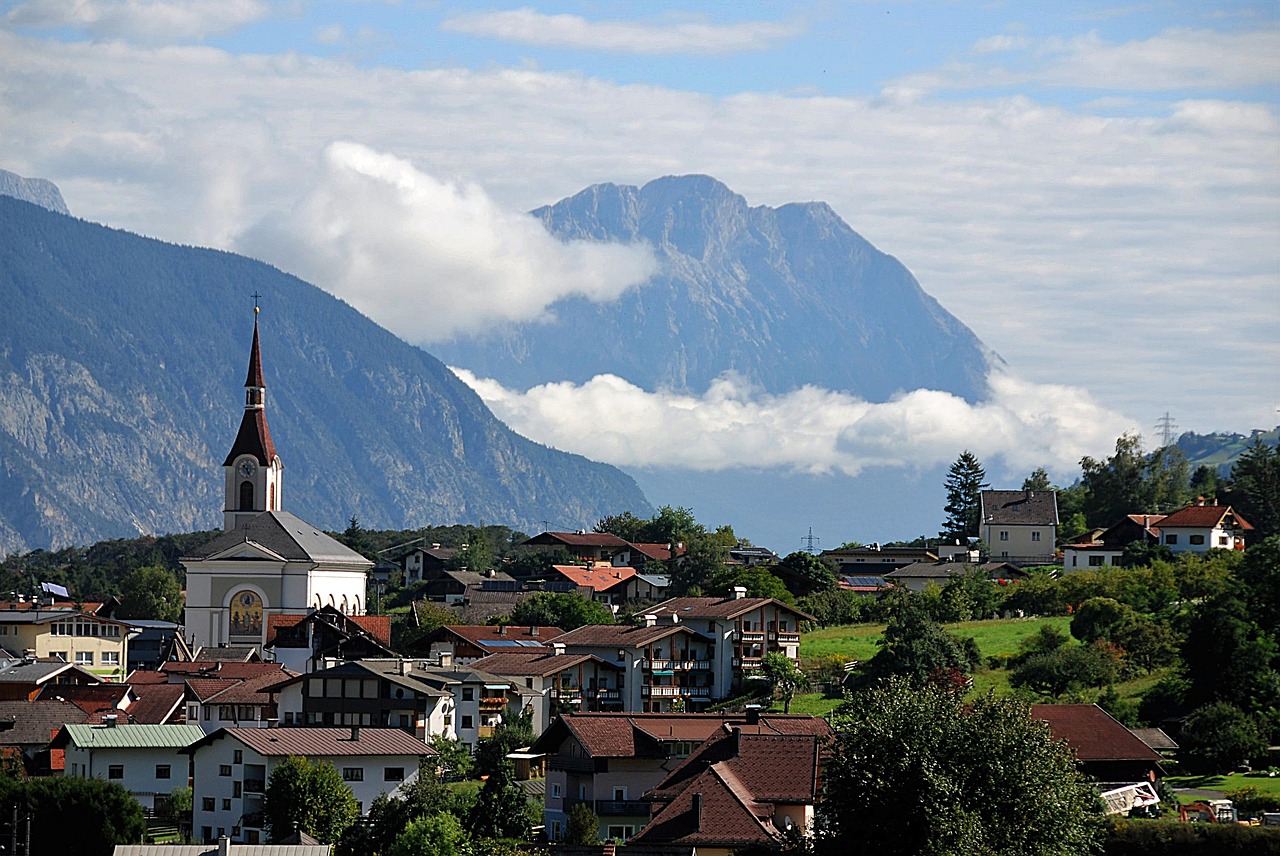 panorama roppen village free photo