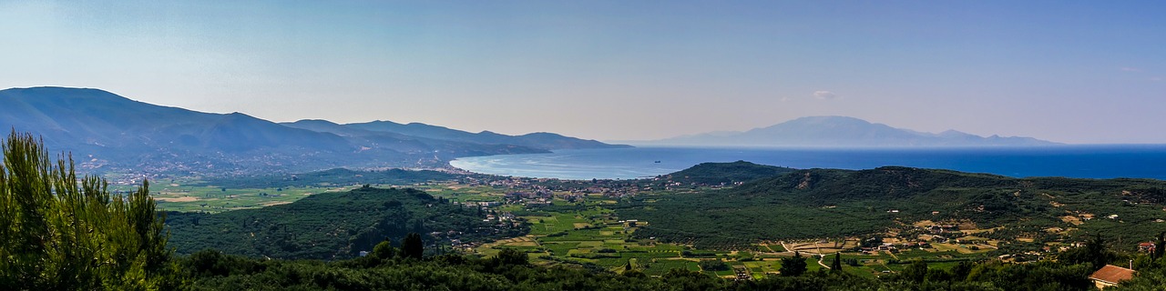 panorama greece sea free photo