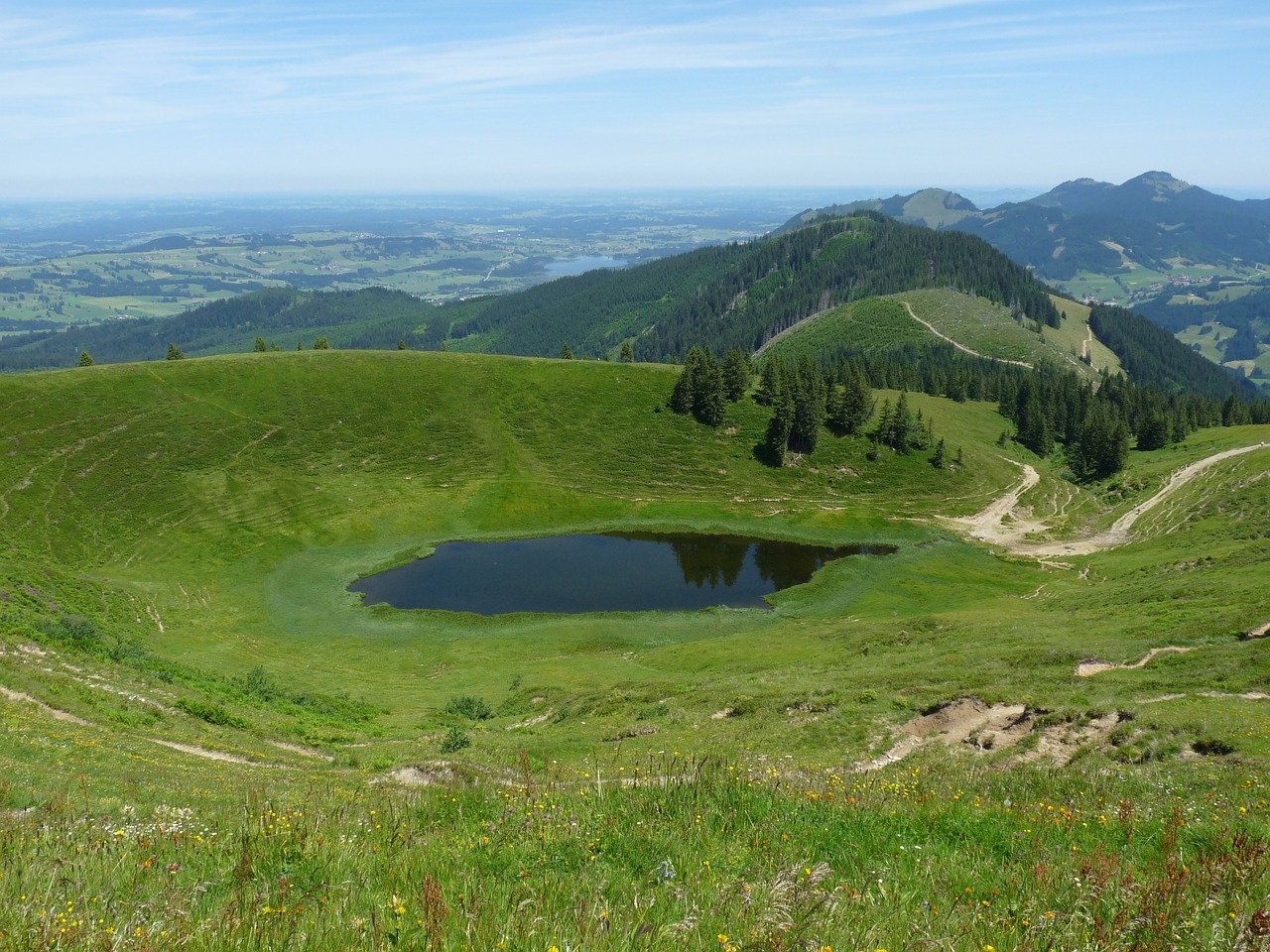 panorama bergsee lake free photo