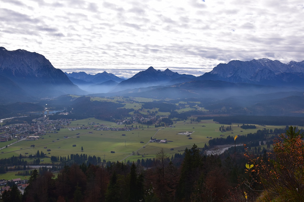 panorama autumn landscape free photo