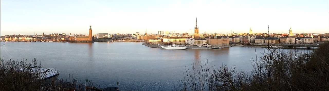 panorama stockholm water free photo