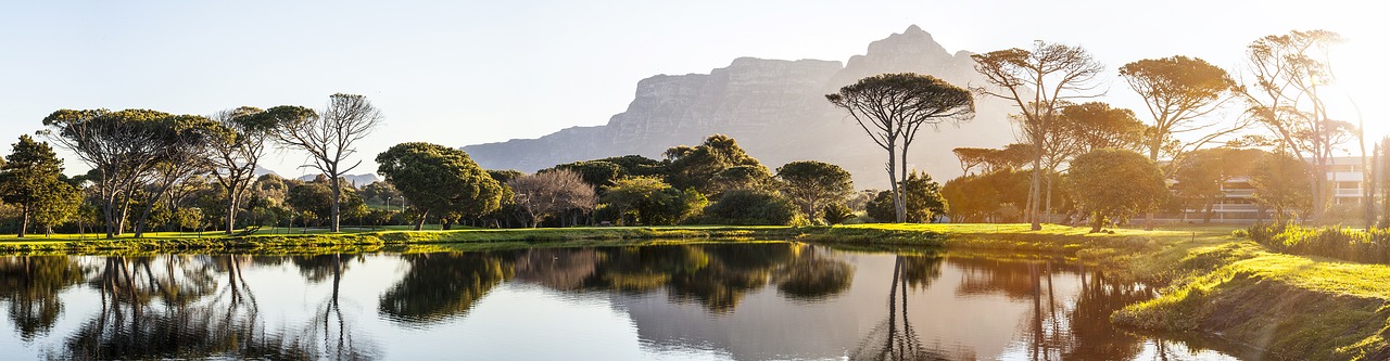 panorama cape town golf course free photo