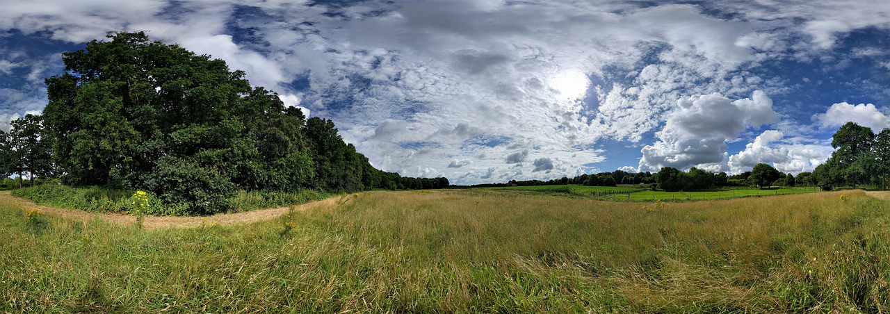 panorama landscape clouds free photo