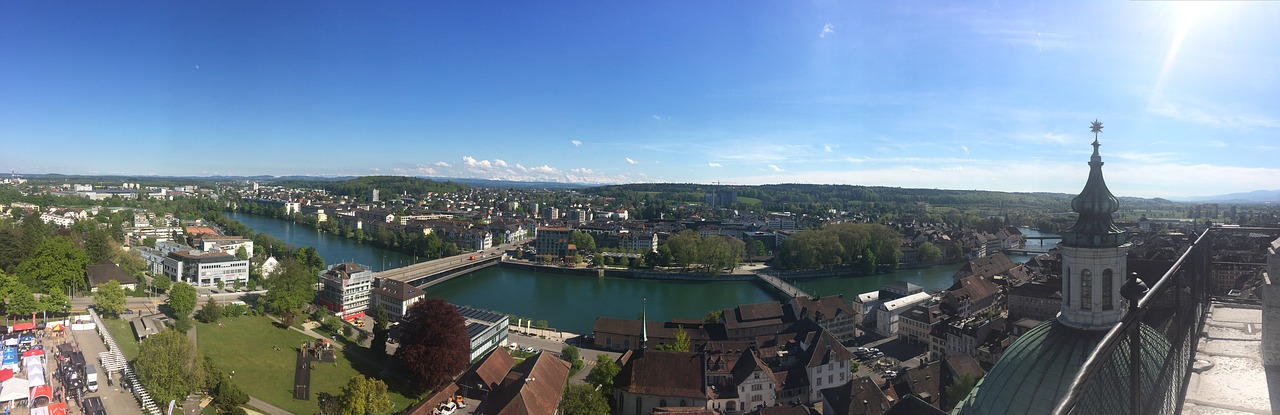 panorama city solothurn free photo