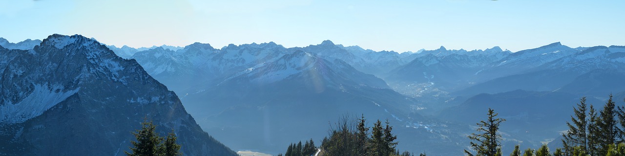 panorama alpine winter free photo