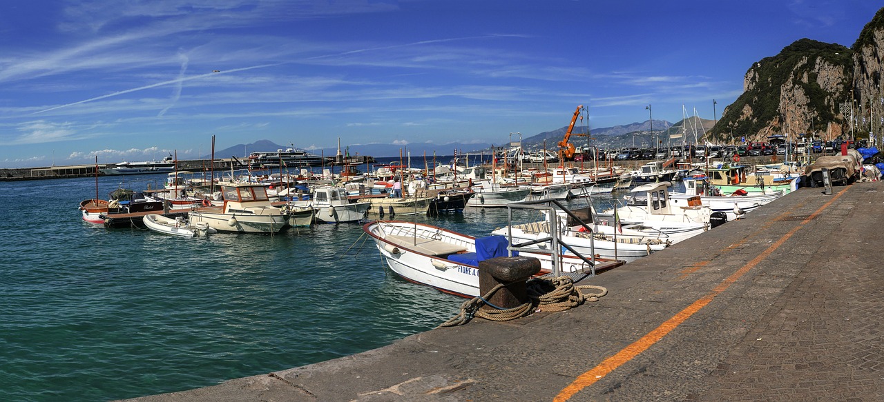 panorama port capri free photo
