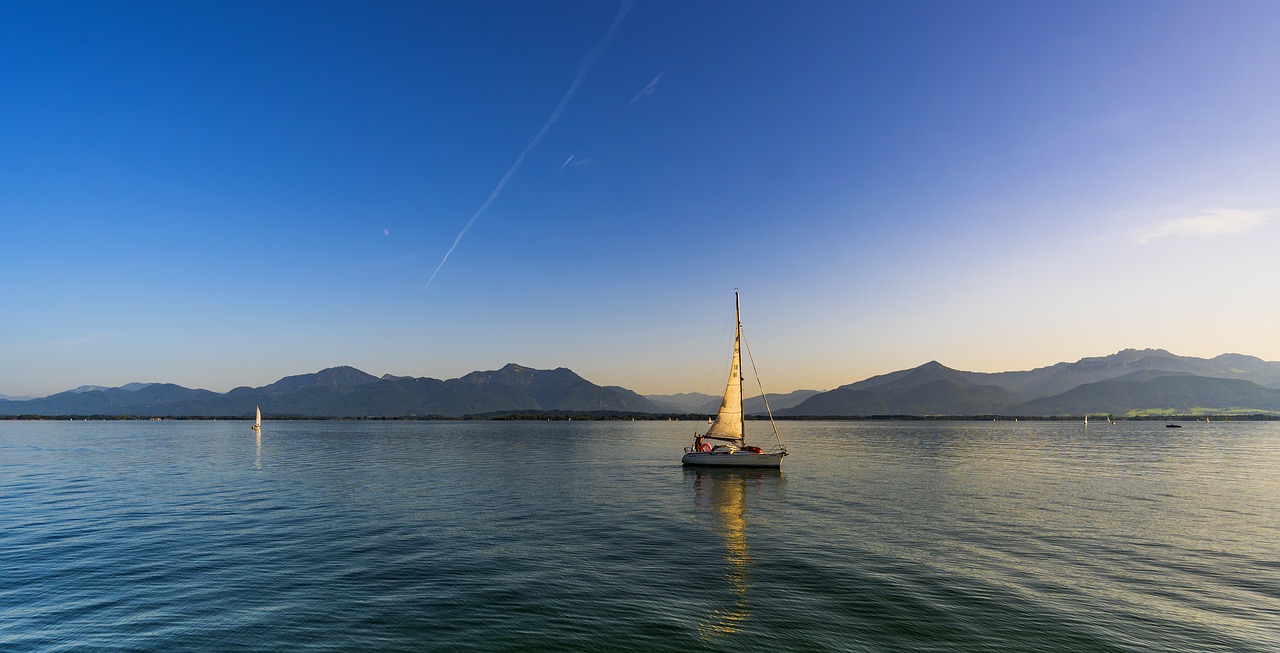 panorama chiemsee landscape free photo