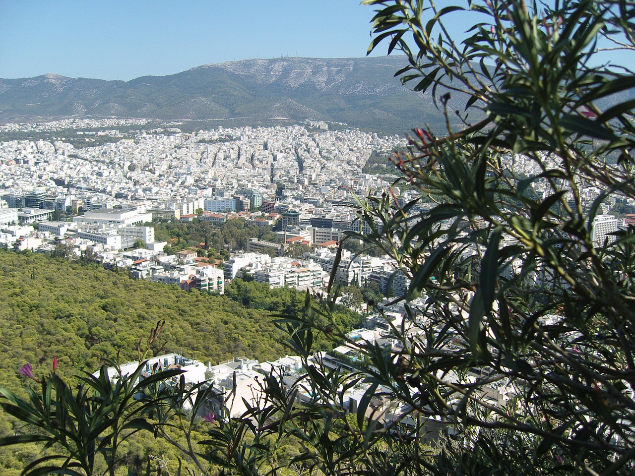 panorama athens greece free photo