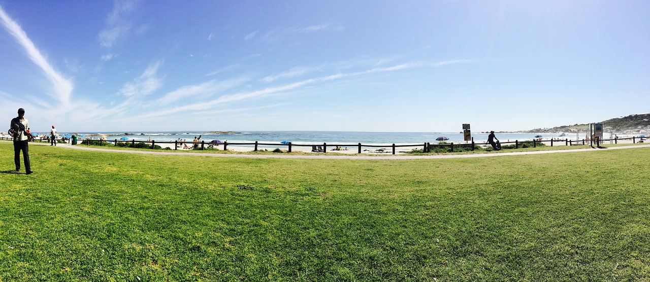 panorama grass sky free photo