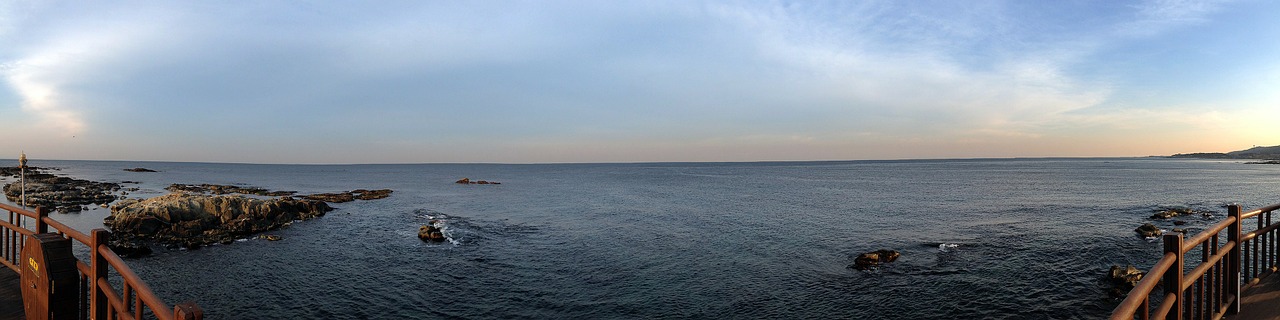 panorama sea republic of korea free photo