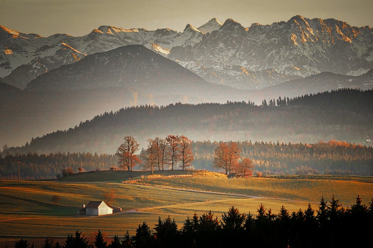 panorama  mountain  sunset free photo