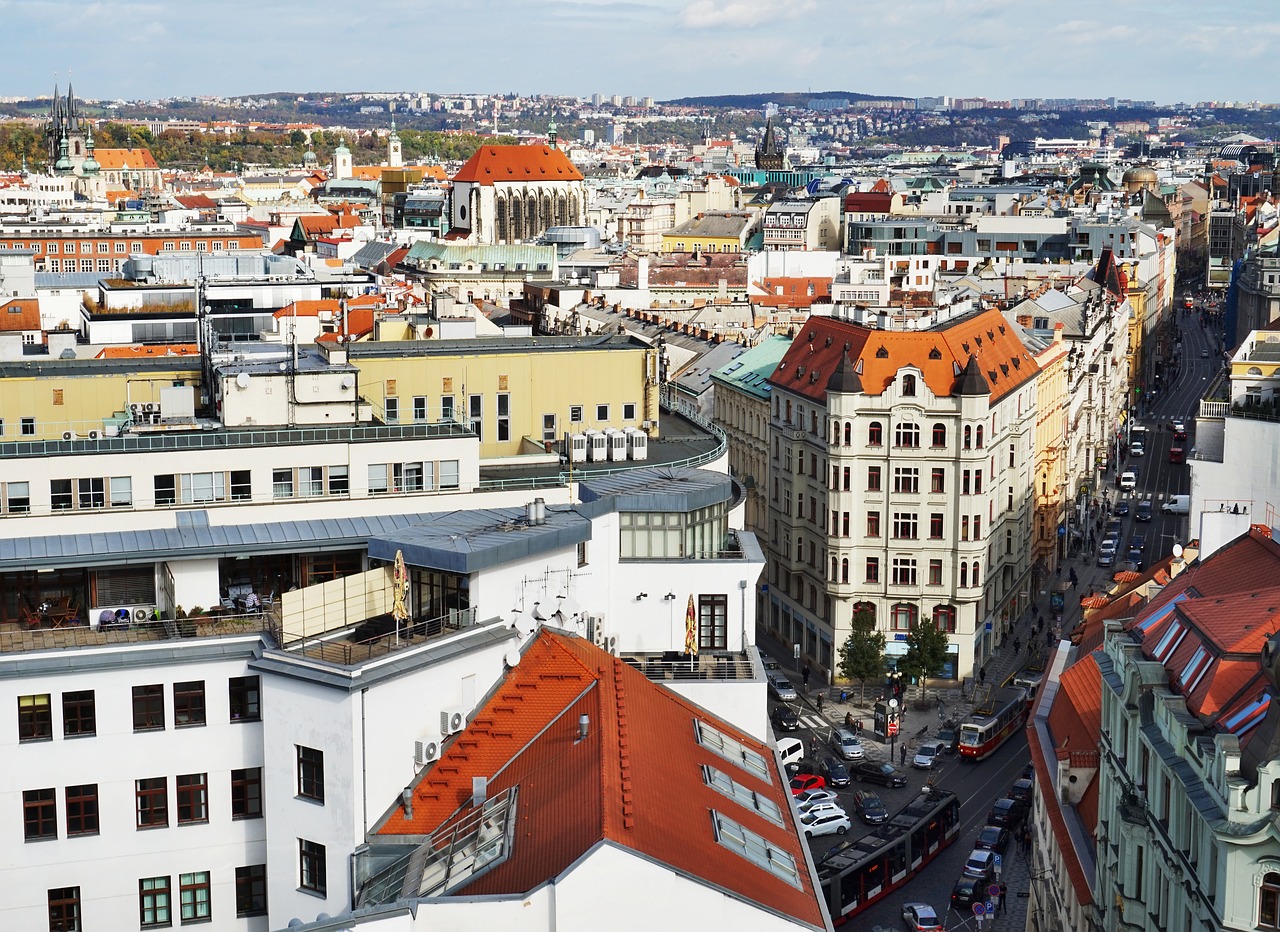 panorama  prague  czechia free photo