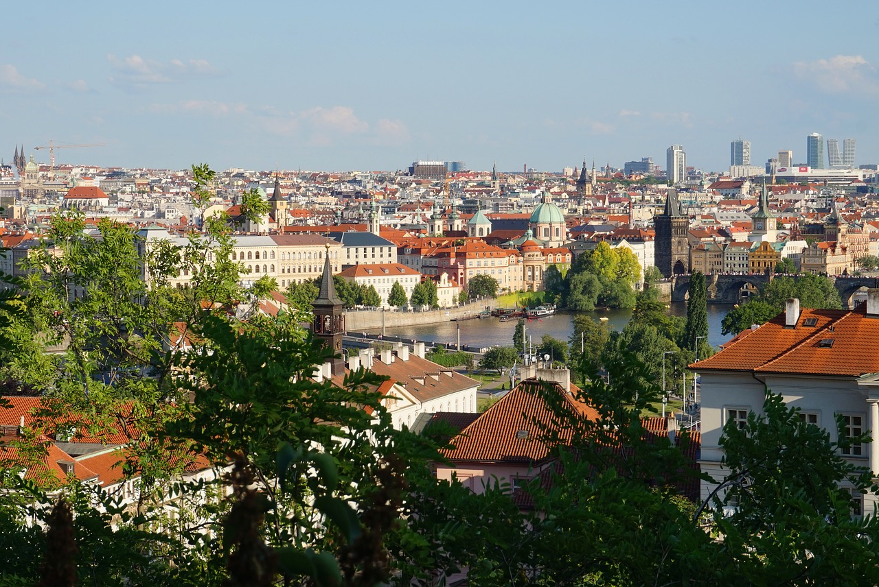 panorama  prague  czechia free photo