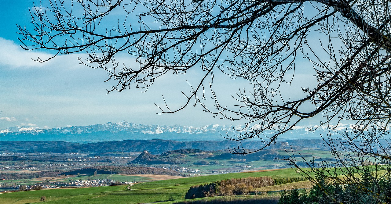 panorama  hegau  hegauer cone mountain country free photo