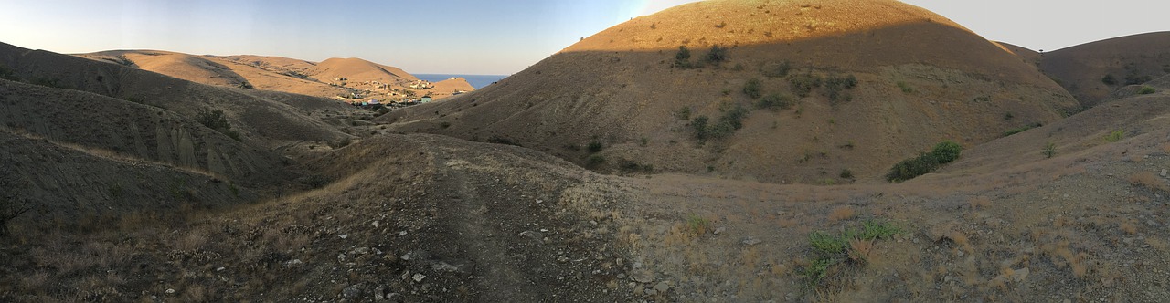 panorama  the top of the mountain  mountains free photo