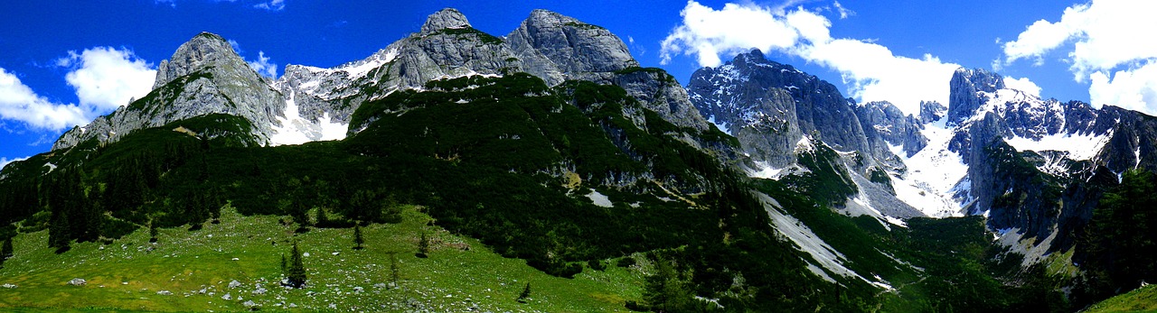 panorama tennengebirge mountains free photo