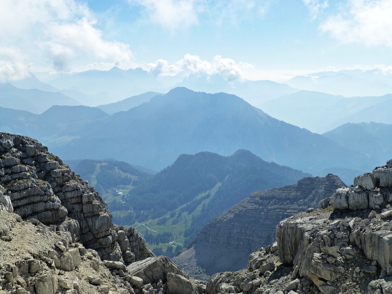 panorama alpine landscape free photo