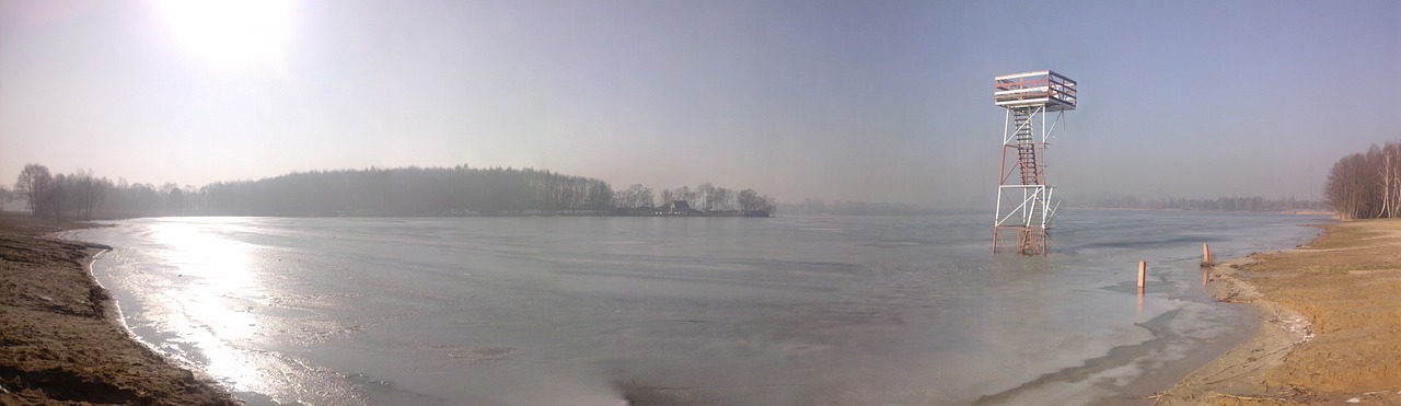 panorama pławniowice lake free photo