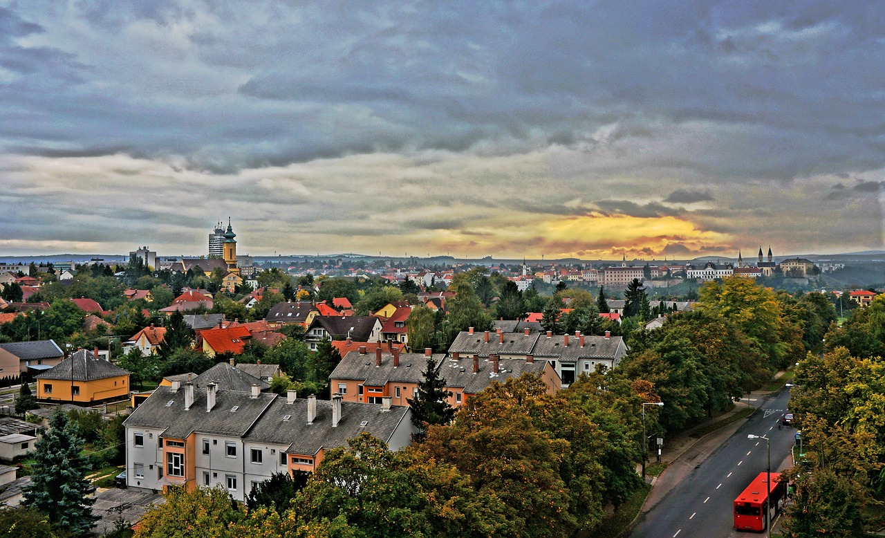 panorama scape veszprém free photo