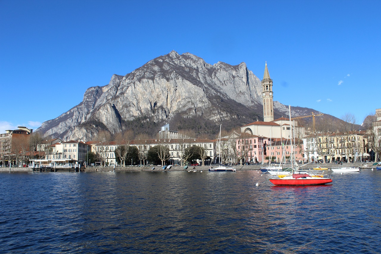 panorama di lecco lecco lake como free photo