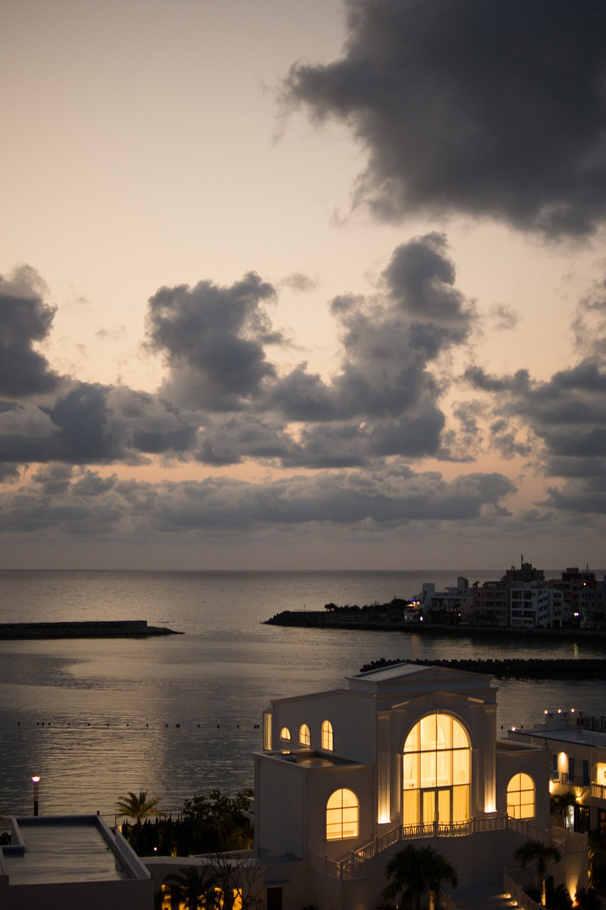 panorama of okinawa prefecture outdoors free photo