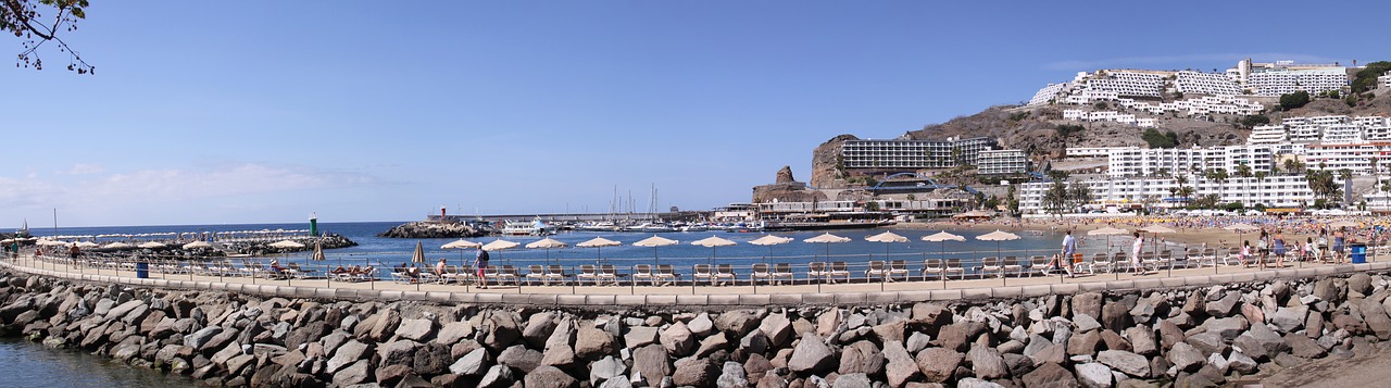 panoramic puerto rico pier free photo