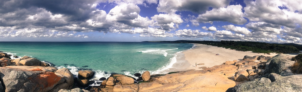 panoramic beach water free photo