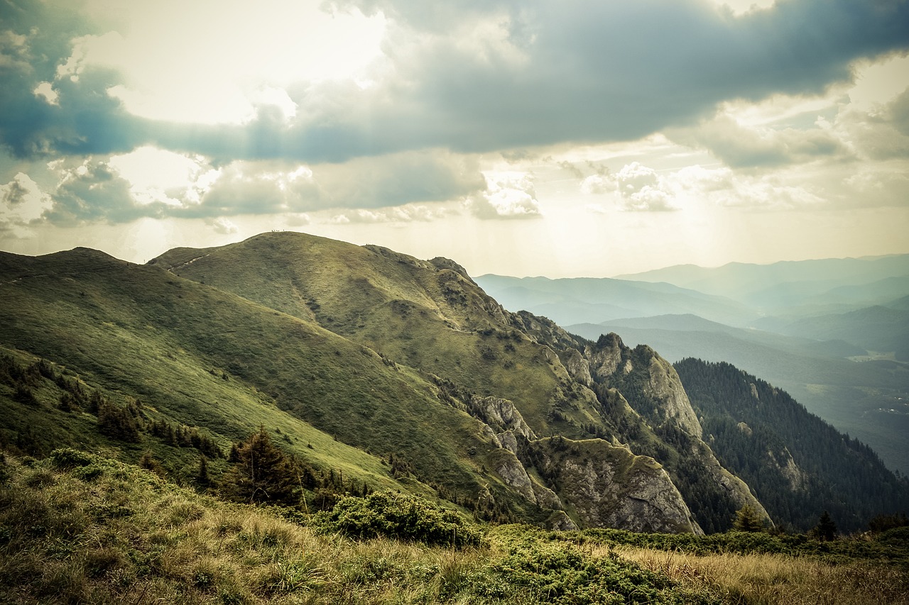 panoramic mountain nature free photo