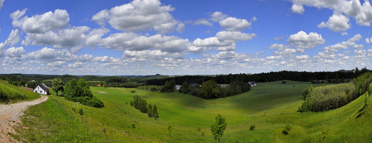 panoramic nature lawn free photo