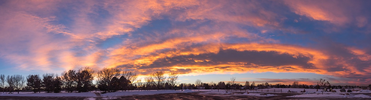 panoramic  sunset  dawn free photo