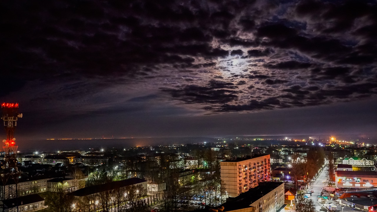 panoramic  megalopolis  sky free photo