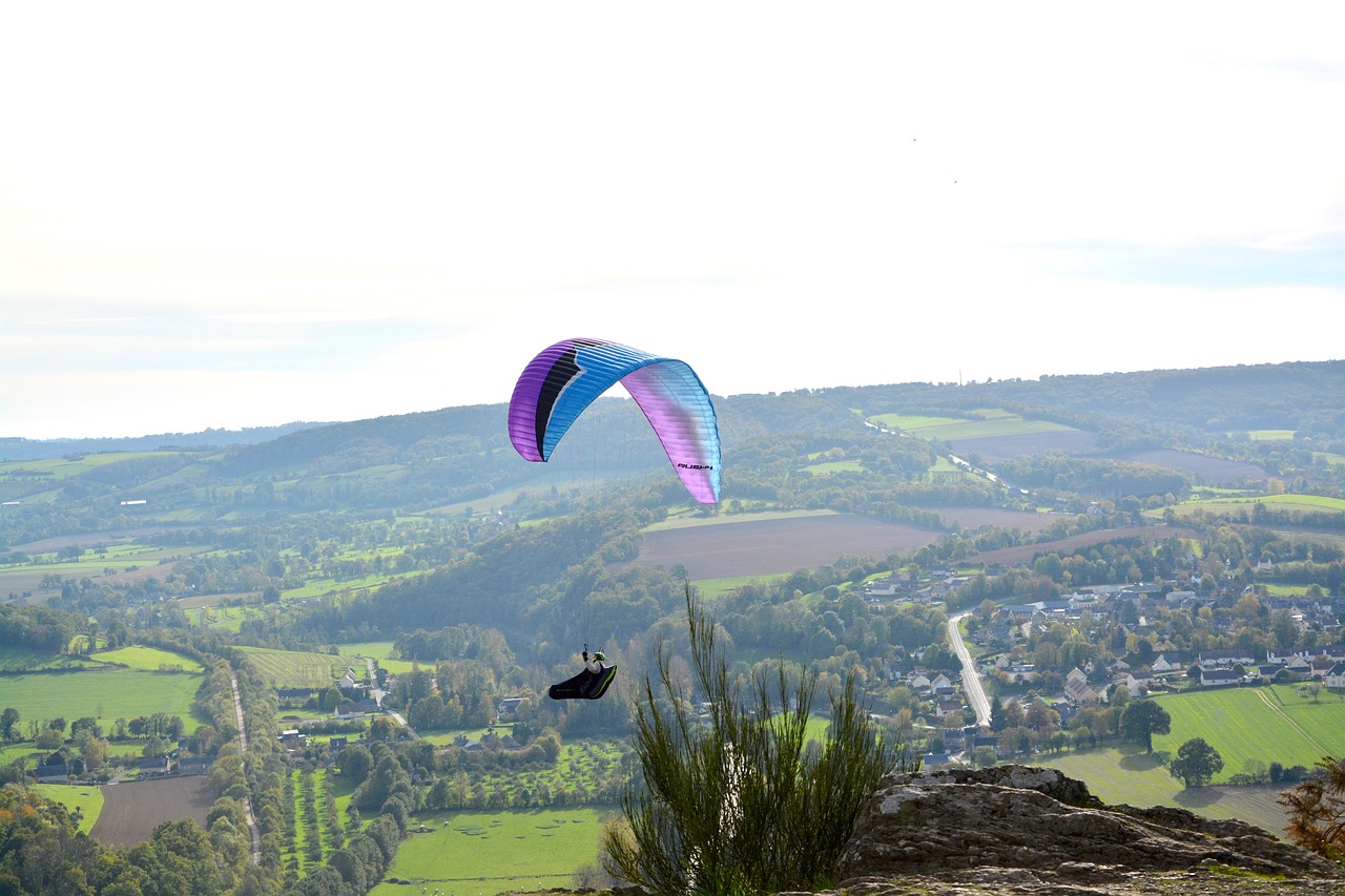 panoramic views paragliding paraglider free photo