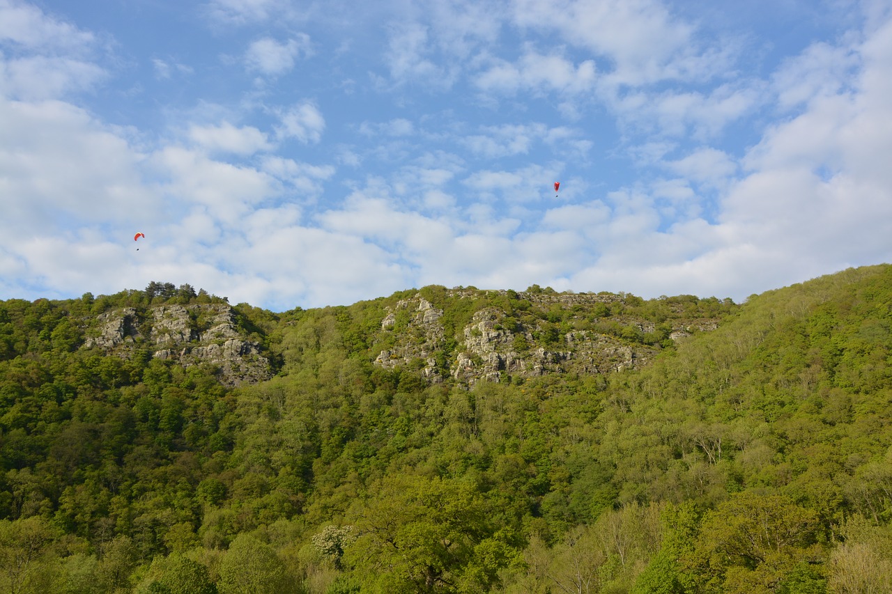 panoramic views  cliff clécy normandy  site paragliding free photo