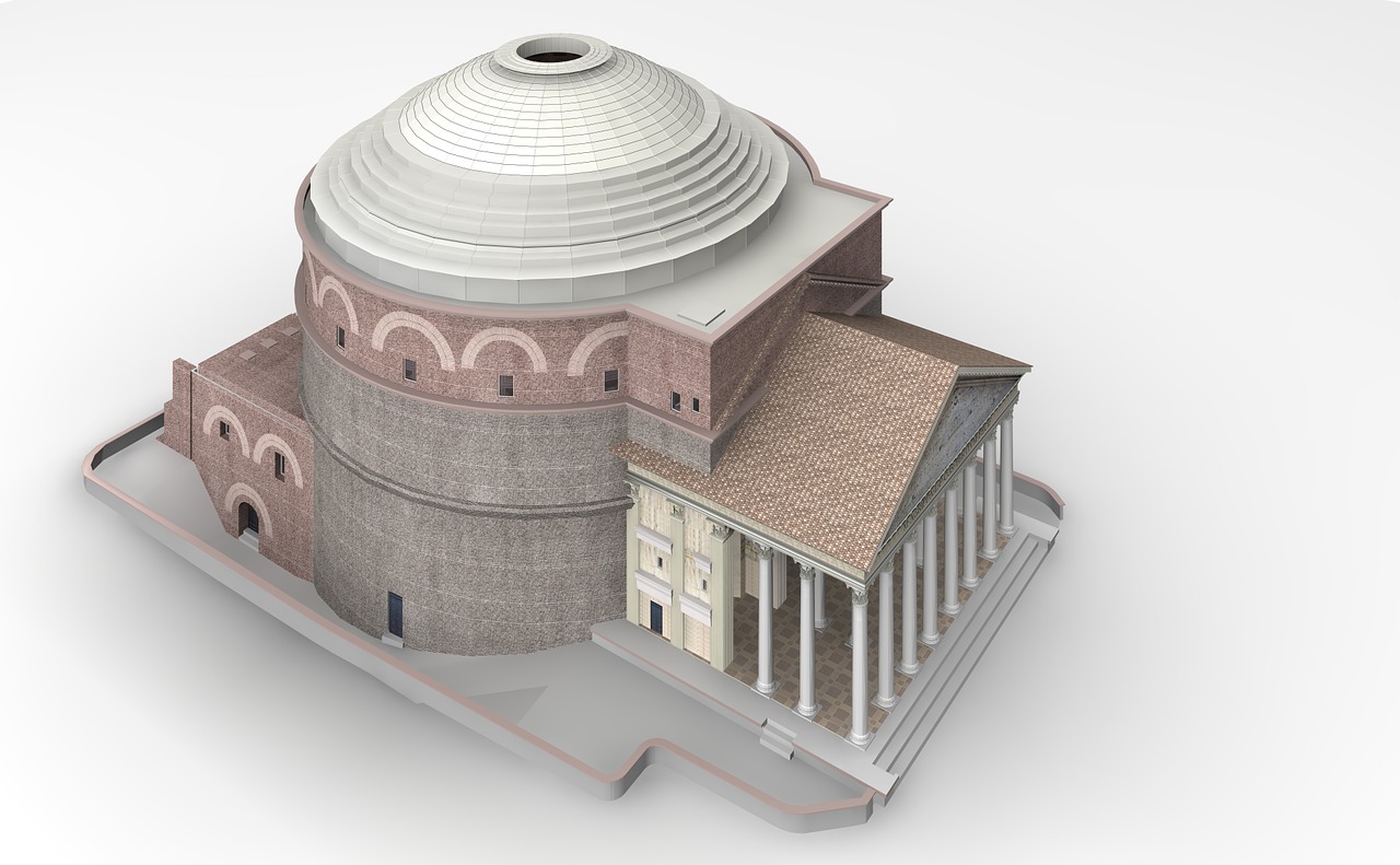 pantheon rome architecture free photo