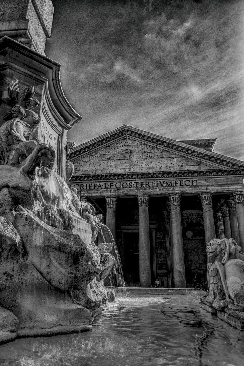 pantheon rome landmark free photo