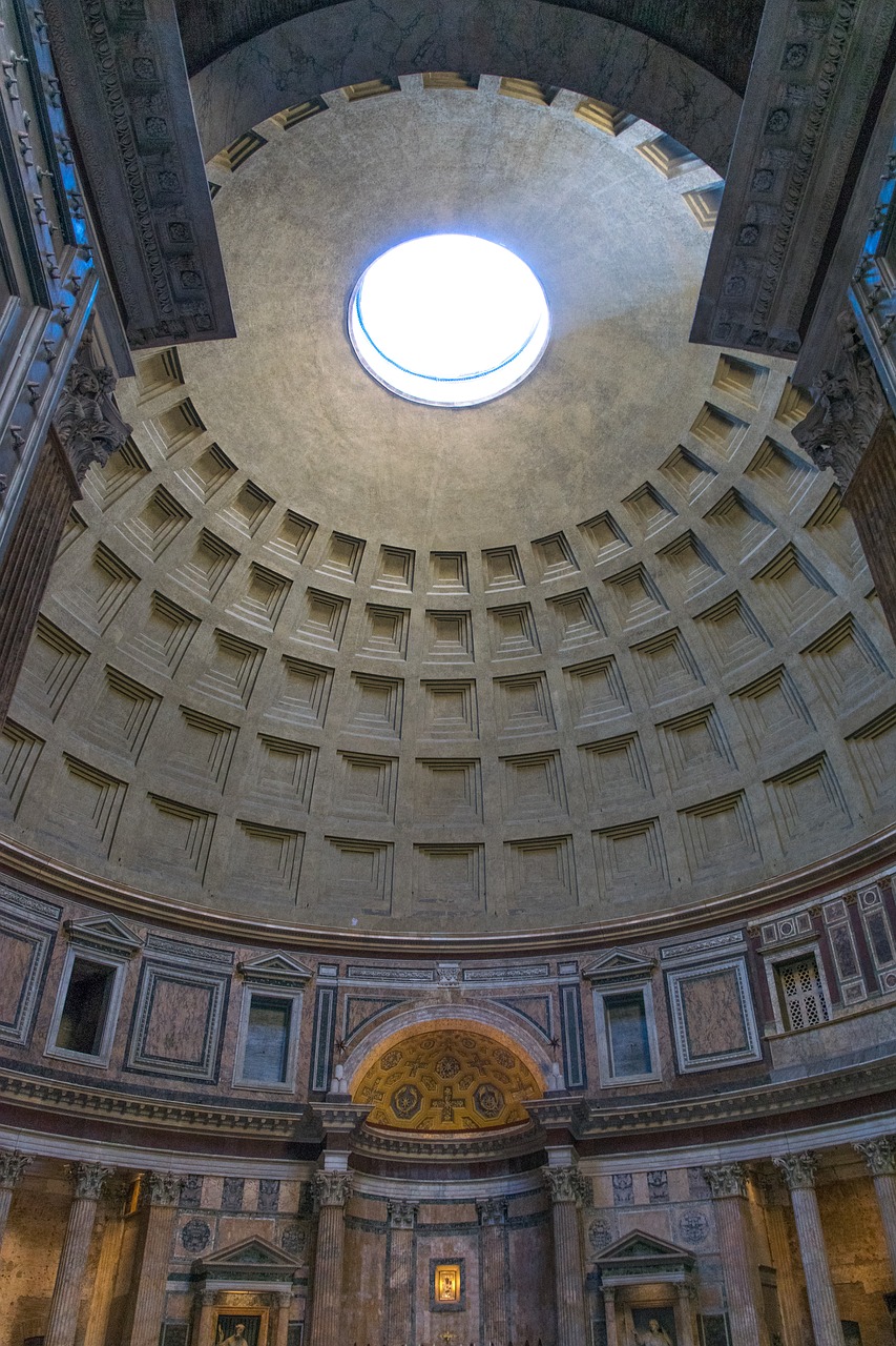 pantheon oculo rome free photo