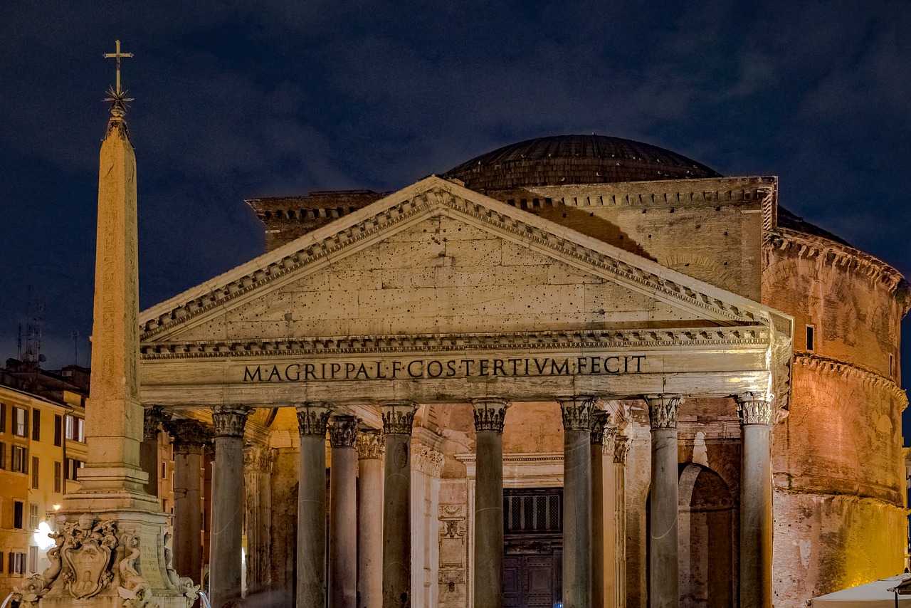 pantheon  rome  italy free photo