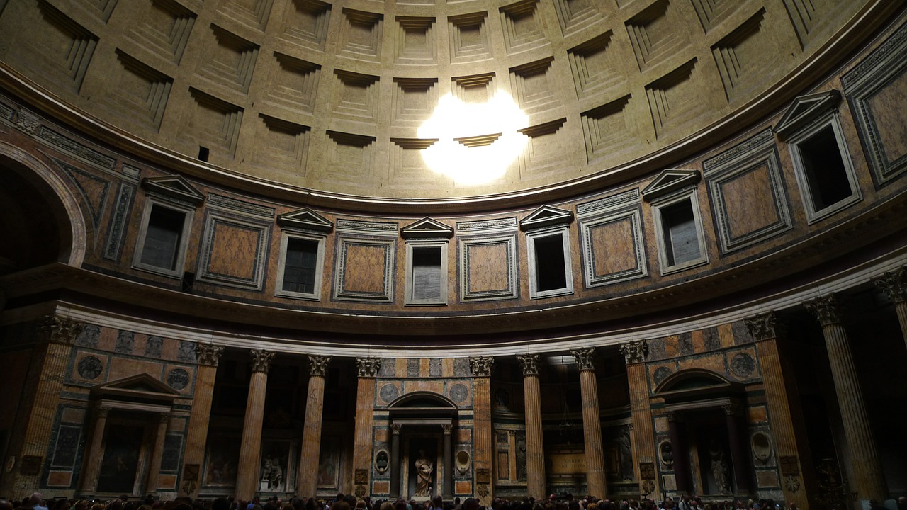 pantheon rotunda dome free photo