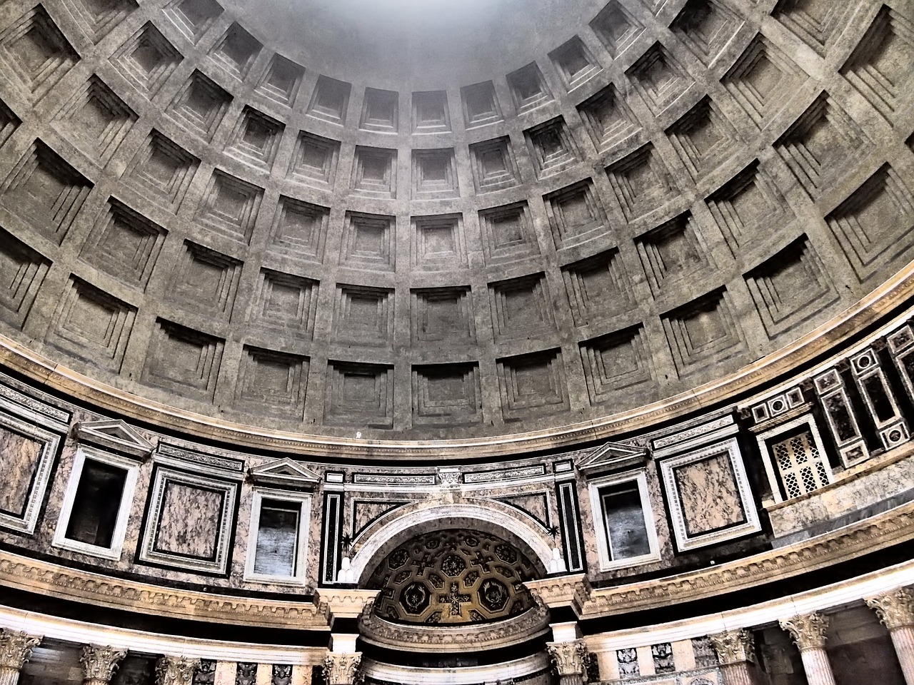 pantheon rome rotonda free photo