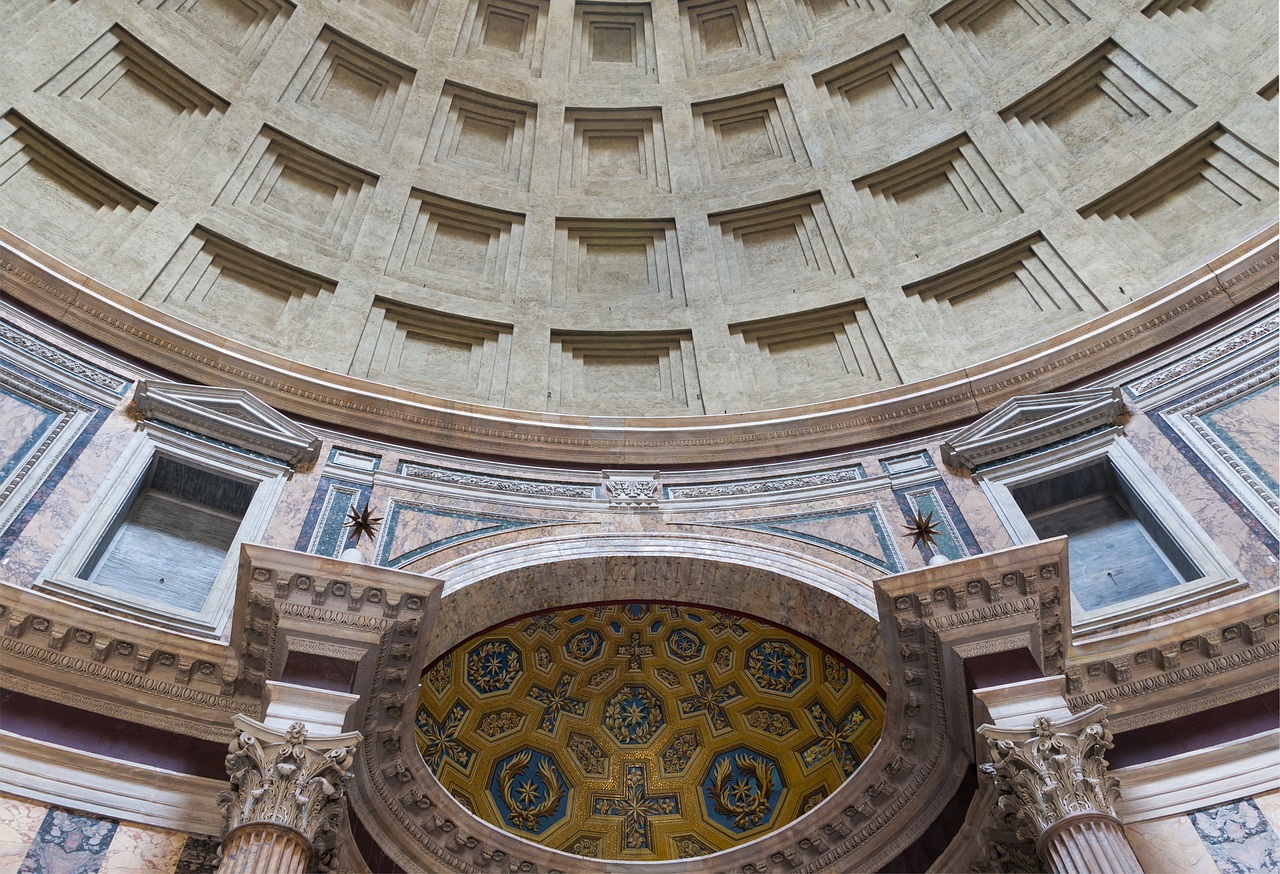 pantheon rome interior free photo