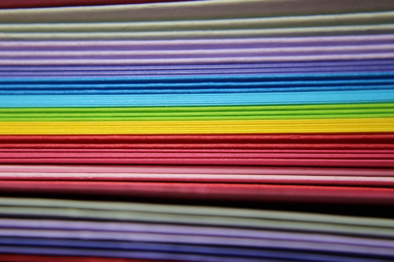 paper colorful rainbow free photo