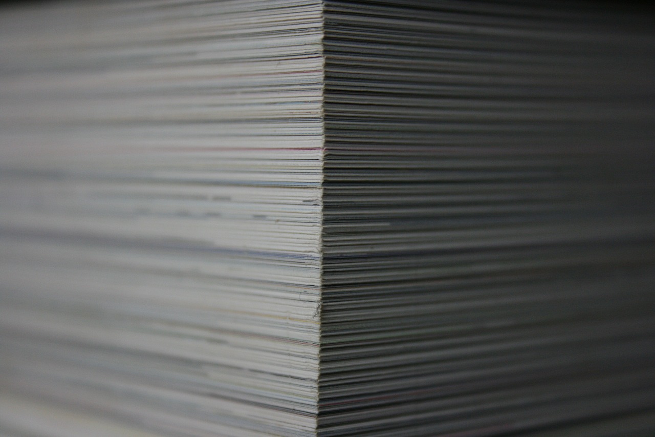 paper stack books free photo