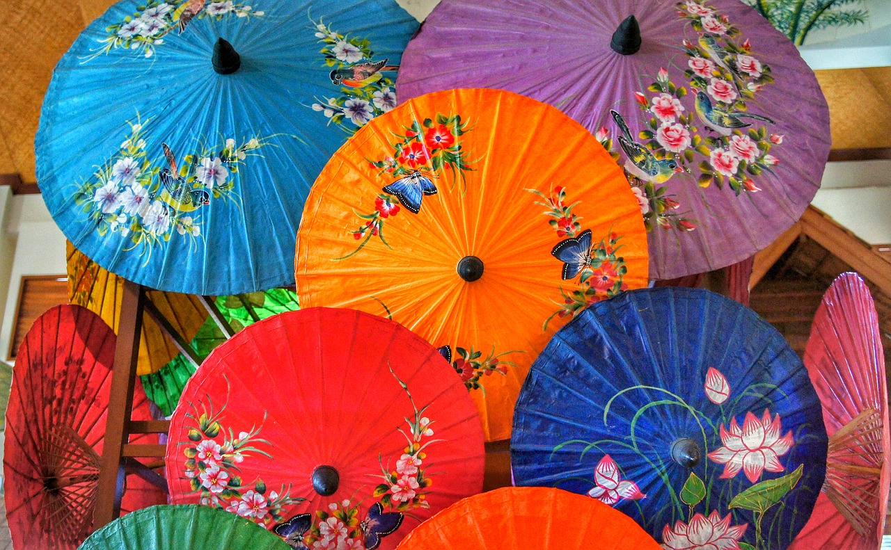 paper umbrella oriental free photo