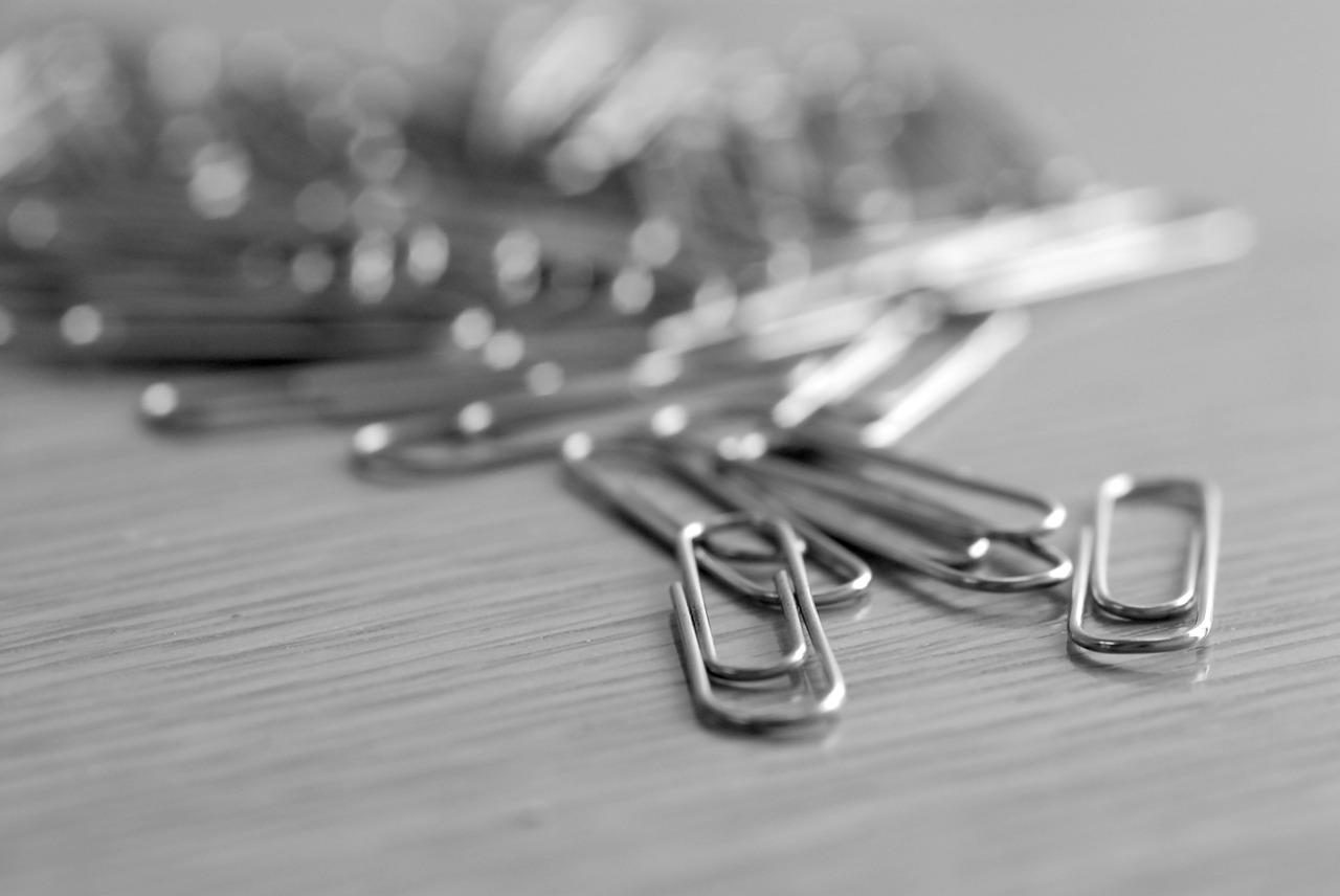 paper clip office stationery free photo
